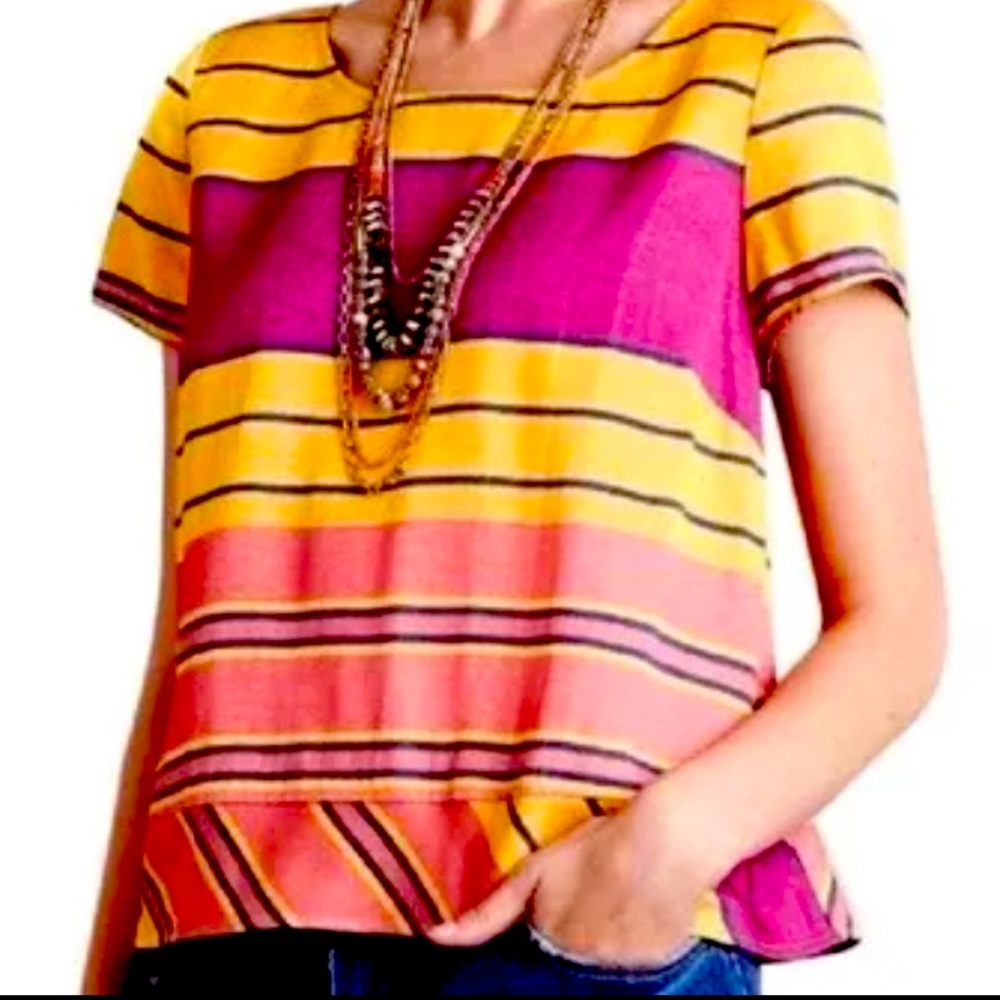 Anthropologie Maeve Striped Top— size 6
